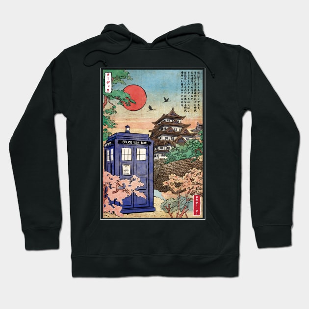 Tardis in Japan Hoodie by DrMonekers